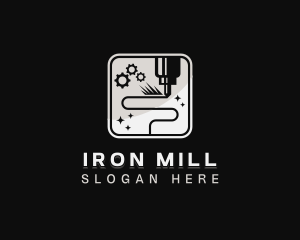 Mechanical Laser Milling logo design