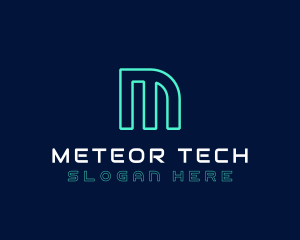 Neon Cyber Technology logo design