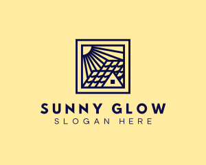 Sunny House Roofing logo design