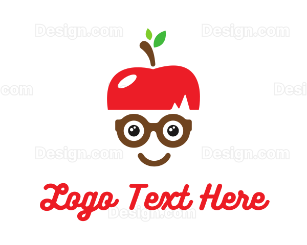 Apple Geek Eyeglasses Logo