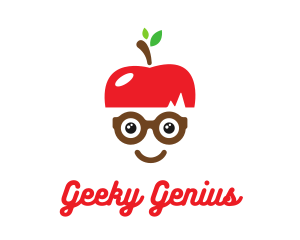 Apple Geek Eyeglasses logo design