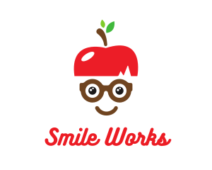 Apple Geek Eyeglasses logo design