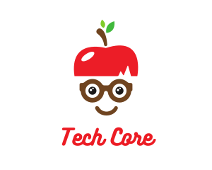 Apple Geek Eyeglasses logo design