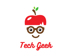 Apple Geek Eyeglasses logo design