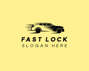 Fast SUV Car logo design