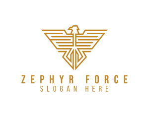 Maze Eagle Insignia logo design