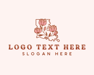 Louisiana Flower Magnolia logo