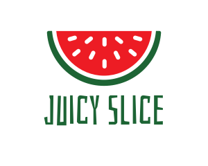 Watermelon Fruit Slice logo