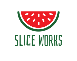 Watermelon Fruit Slice logo