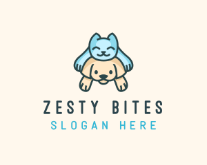 Puppy Kitten Veterinary Logo