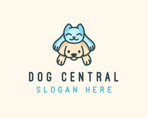 Puppy Kitten Veterinary logo design