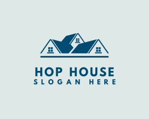 House Roofing Business logo design