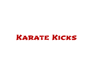 Martial Arts Text Font logo