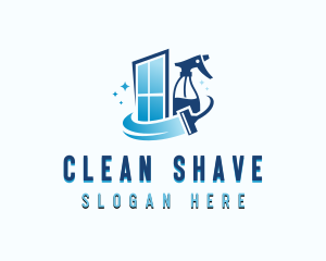 Window Janitorial Cleaning logo design