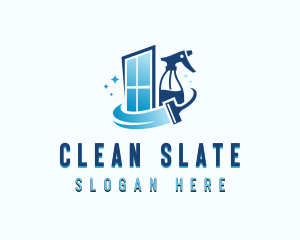 Window Janitorial Cleaning logo design