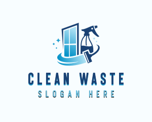 Window Janitorial Cleaning logo design