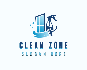 Window Janitorial Cleaning logo design