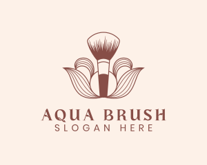 Cosmetics Makeup Brush  logo design