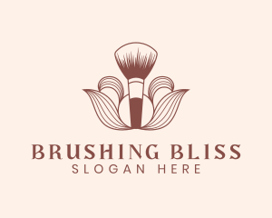 Cosmetics Makeup Brush  logo design