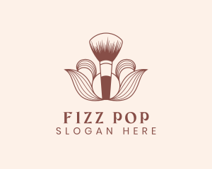 Cosmetics Makeup Brush  logo design