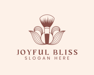 Cosmetics Makeup Brush  logo design