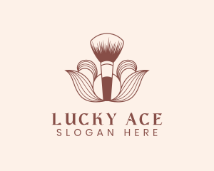 Cosmetics Makeup Brush  logo design