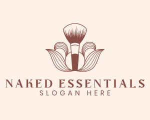 Cosmetics Makeup Brush  logo design