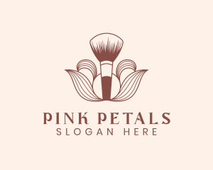 Cosmetics Makeup Brush  logo design