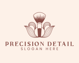 Cosmetics Makeup Brush  logo design