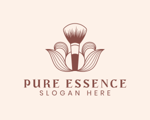 Cosmetics Makeup Brush  logo design