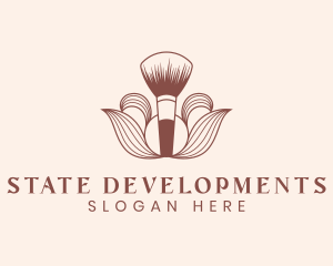 Cosmetics Makeup Brush  logo design