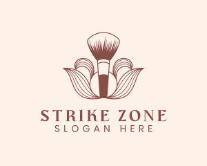 Cosmetics Makeup Brush  logo design