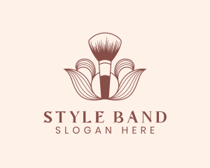 Cosmetics Makeup Brush  logo design