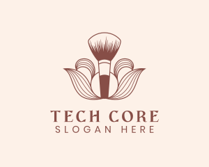 Cosmetics Makeup Brush  logo design