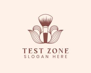 Cosmetics Makeup Brush  logo design