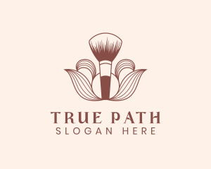 Cosmetics Makeup Brush  logo design