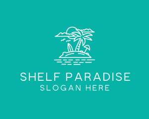 Island Summer Paradise  logo design