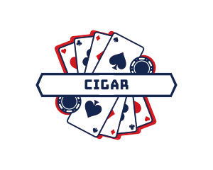 Poker Card Gambling logo design