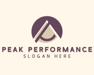Mountain Peak Letter A logo