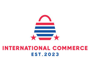 USA Shopping Bag logo design