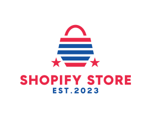 USA Shopping Bag logo design