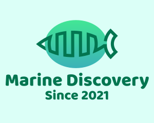 Minimalist Marine Fish logo