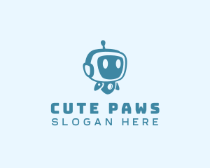 Cute Robot Toy logo design