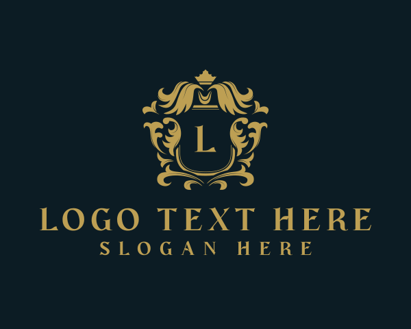 Elegant Crown Shield logo