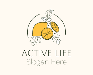 Natural Lemon Pulp Drink Logo