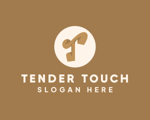 Elegant Brown Letter T logo design