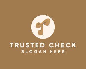 Elegant Brown Letter T logo design