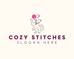 Cat Yarn Knitting logo