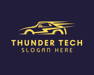 Yellow Thunder Car logo design