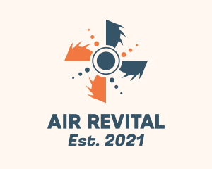 Mechanical Vent Propeller logo design